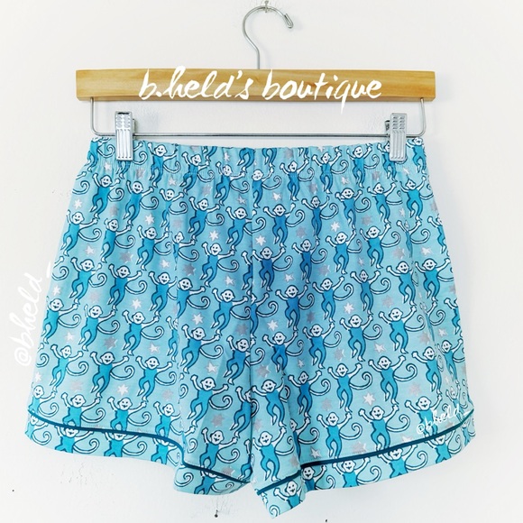 Roller Rabbit Star Monkey Polo Pajamas in Blue Size Small (S) Brand New NWT - Picture 13 of 16